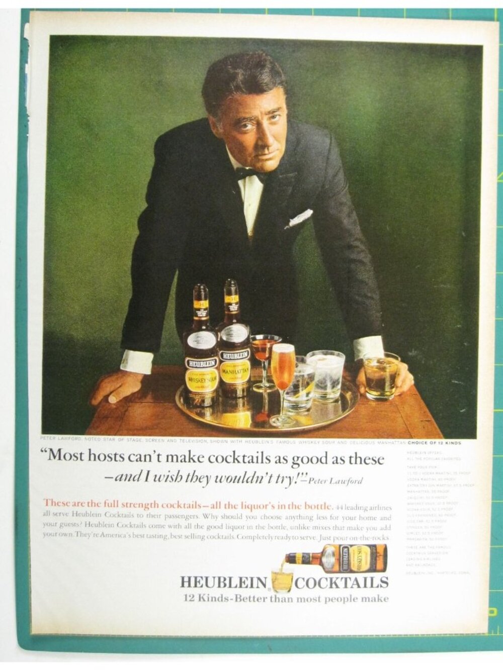 Print Ad Heublein Cocktails Liquor 12 Kinds Better Most People Make MOD Fashion